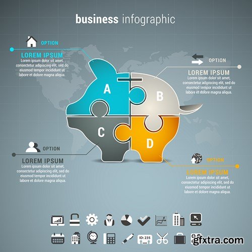 Corporate & Business Infographics Templates - 24xEPS