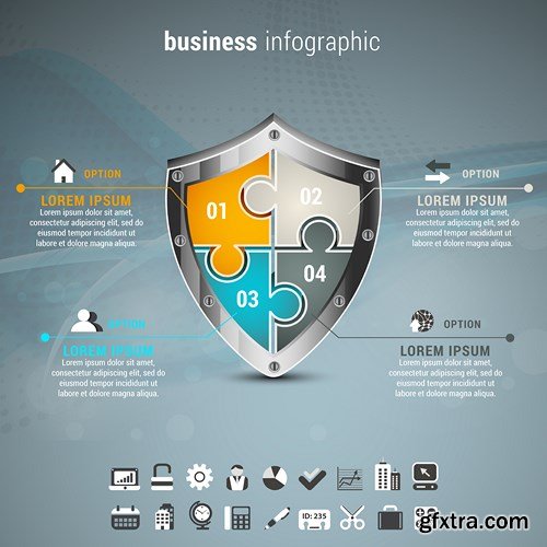 Corporate & Business Infographics Templates - 24xEPS