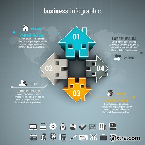 Corporate & Business Infographics Templates - 24xEPS