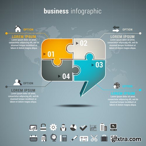 Corporate & Business Infographics Templates - 24xEPS