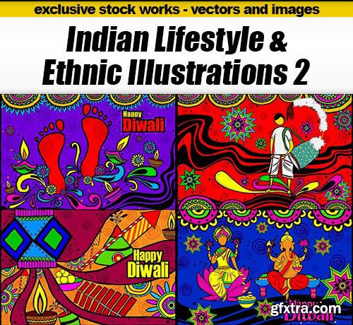 Indian Lifestyle & Ethnic Illustrations 2 - 23xEPS