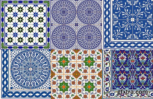 Moroccan & Portuguese Patterns - 25xEPS