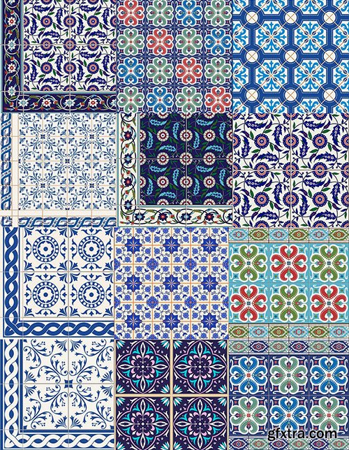 Moroccan & Portuguese Patterns - 25xEPS