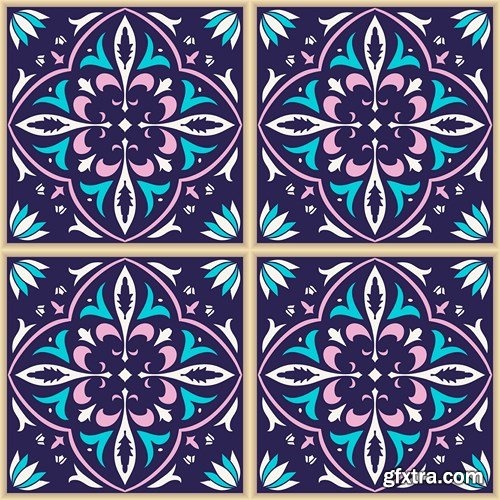 Moroccan & Portuguese Patterns - 25xEPS