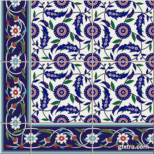 Moroccan & Portuguese Patterns - 25xEPS