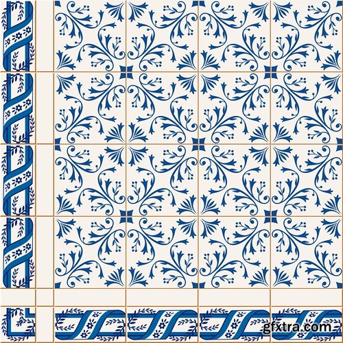 Moroccan & Portuguese Patterns - 25xEPS