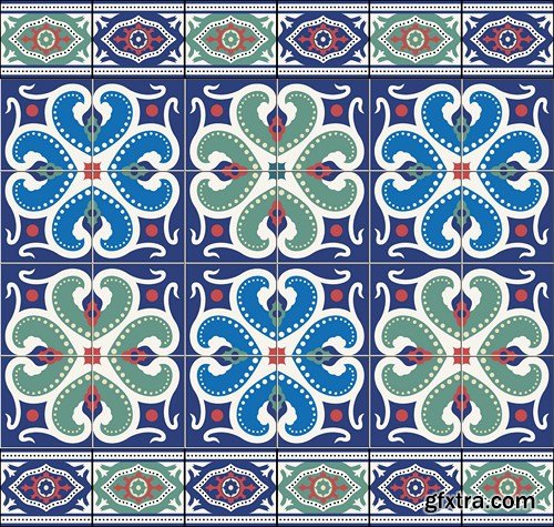 Moroccan & Portuguese Patterns - 25xEPS