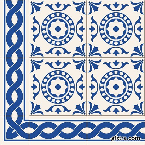 Moroccan & Portuguese Patterns - 25xEPS