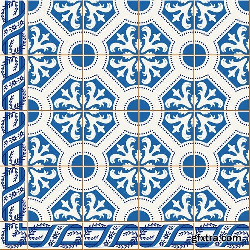 Moroccan & Portuguese Patterns - 25xEPS