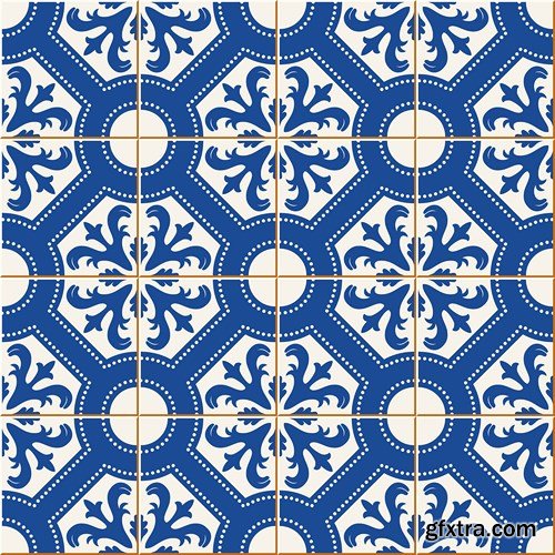 Moroccan & Portuguese Patterns - 25xEPS