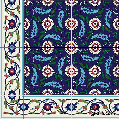 Moroccan & Portuguese Patterns - 25xEPS