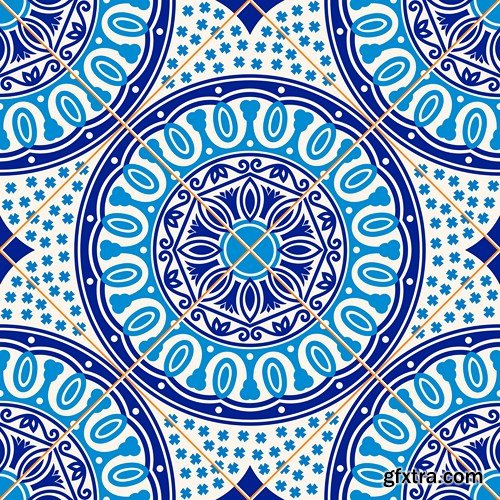 Moroccan & Portuguese Patterns - 25xEPS