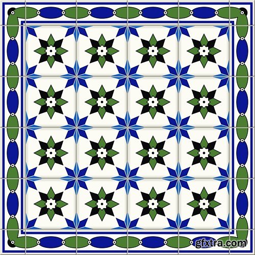 Moroccan & Portuguese Patterns - 25xEPS