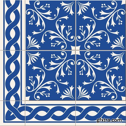 Moroccan & Portuguese Patterns - 25xEPS