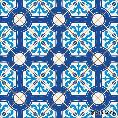 Moroccan & Portuguese Patterns - 25xEPS