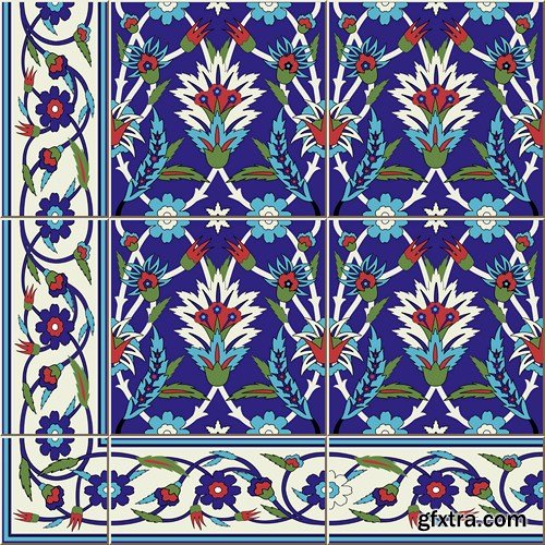 Moroccan & Portuguese Patterns - 25xEPS