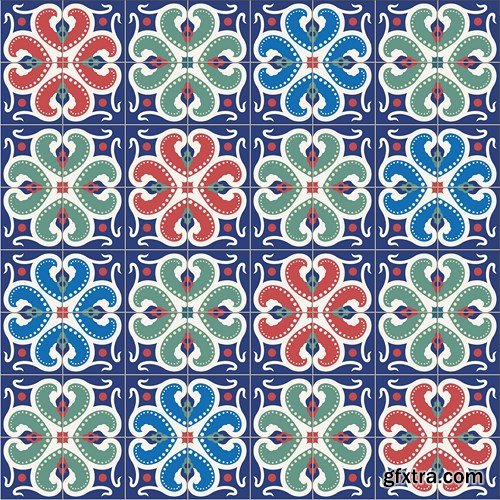 Moroccan & Portuguese Patterns - 25xEPS