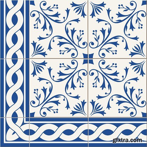 Moroccan & Portuguese Patterns - 25xEPS