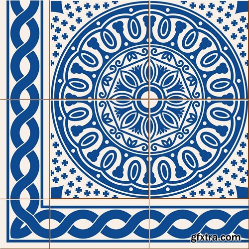 Moroccan & Portuguese Patterns - 25xEPS