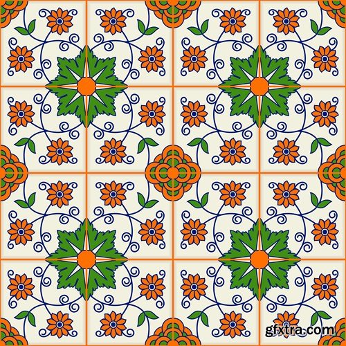 Moroccan & Portuguese Patterns - 25xEPS