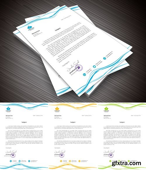 Letterhead for Business and Personal Purpose Usages - 16xEPS