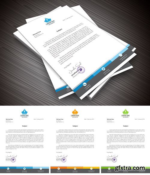 Letterhead for Business and Personal Purpose Usages - 16xEPS