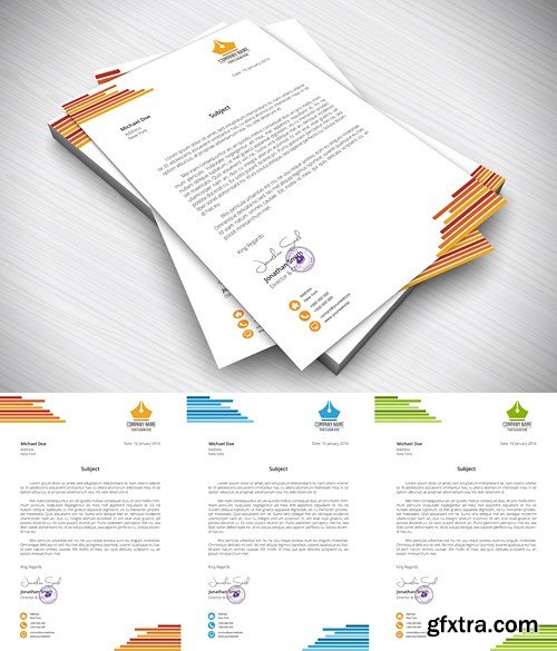 Letterhead for Business and Personal Purpose Usages - 16xEPS