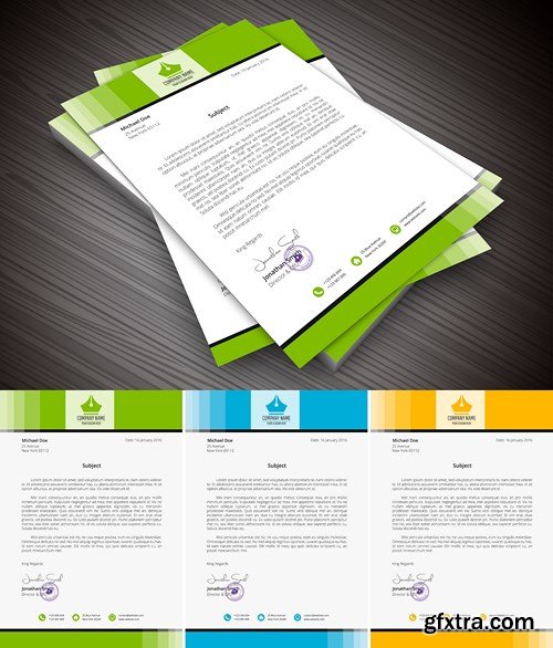 Letterhead for Business and Personal Purpose Usages - 16xEPS