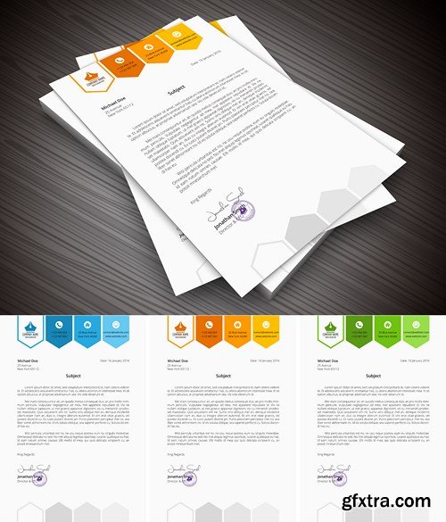 Letterhead for Business and Personal Purpose Usages - 16xEPS