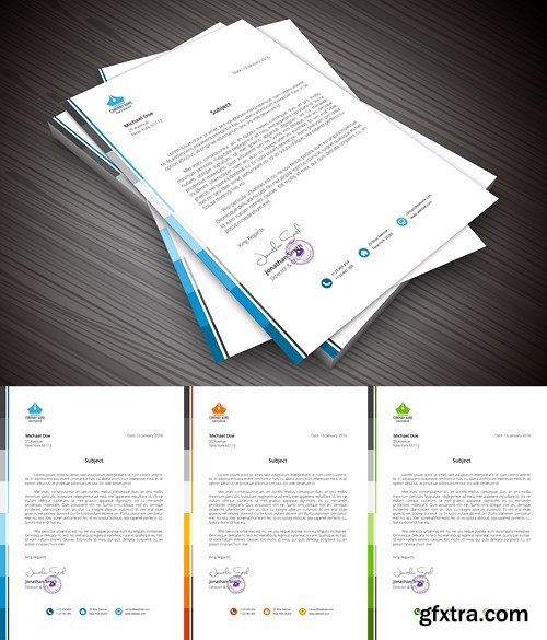 Letterhead for Business and Personal Purpose Usages - 16xEPS