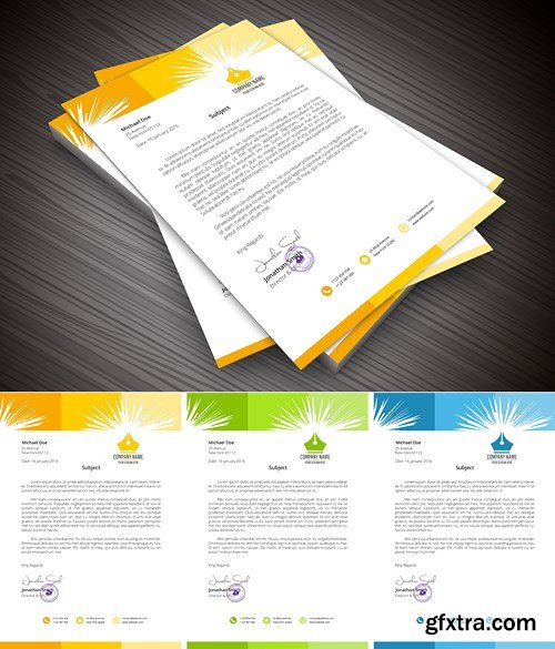 Letterhead for Business and Personal Purpose Usages - 16xEPS