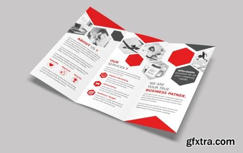 CreativeMarket Corporate Trifold Brochure 583144