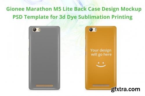 CreativeMarket Gionee Marathon M5 lite 3d Case mock 58345