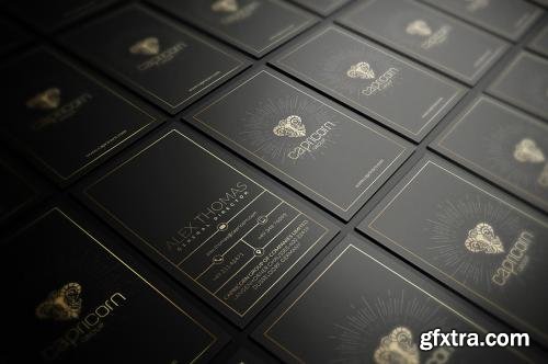 CreativeMarket Gold And Black Business Card 582138