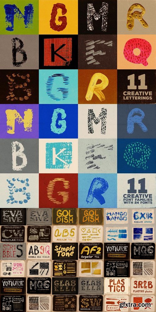 CM - Artistic Fonts Bundle 1 586722