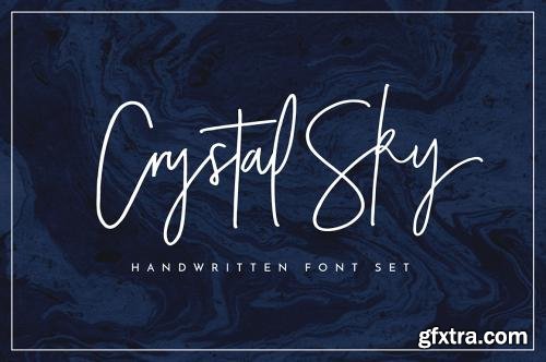 CreativeMarket Crystal Sky Font Set 585245