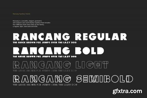 CreativeMarket Rancang Typeface 552544