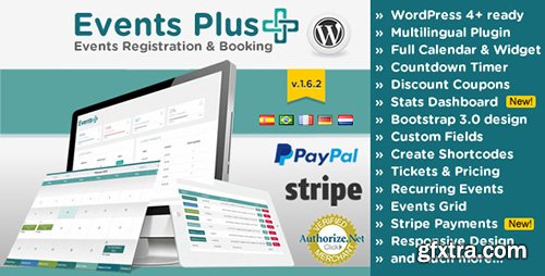 CodeCanyon - WordPress Events Calendar Registration & Booking v1.6.2 - 7647762