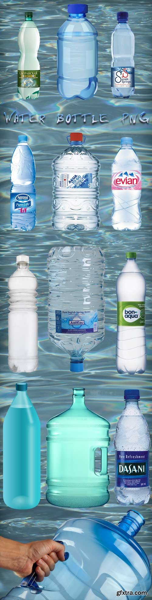 Water bottle PNG