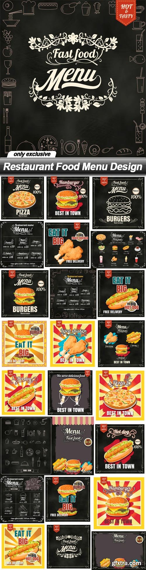 Restaurant Food Menu Design - 25 EPS