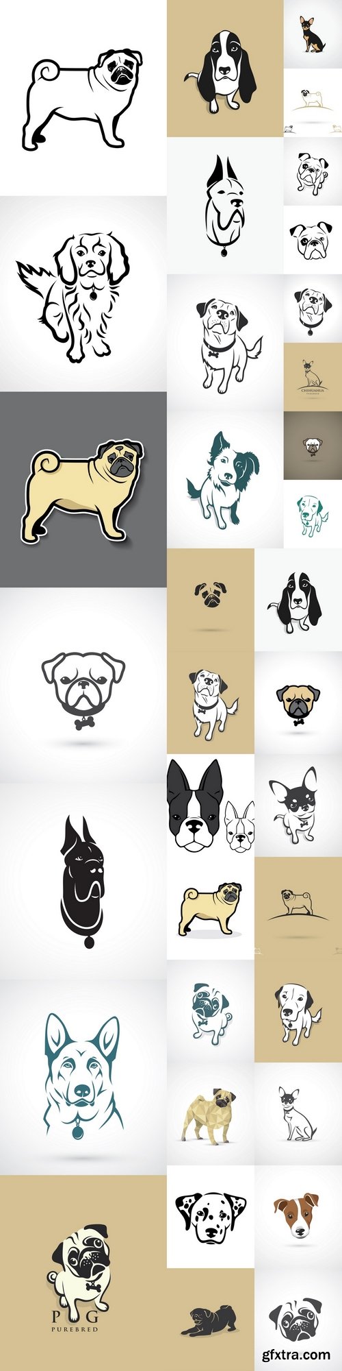 Dogs vector