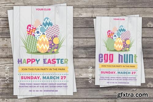 CreativeMarket Easter Party Invitation Flyer 587889