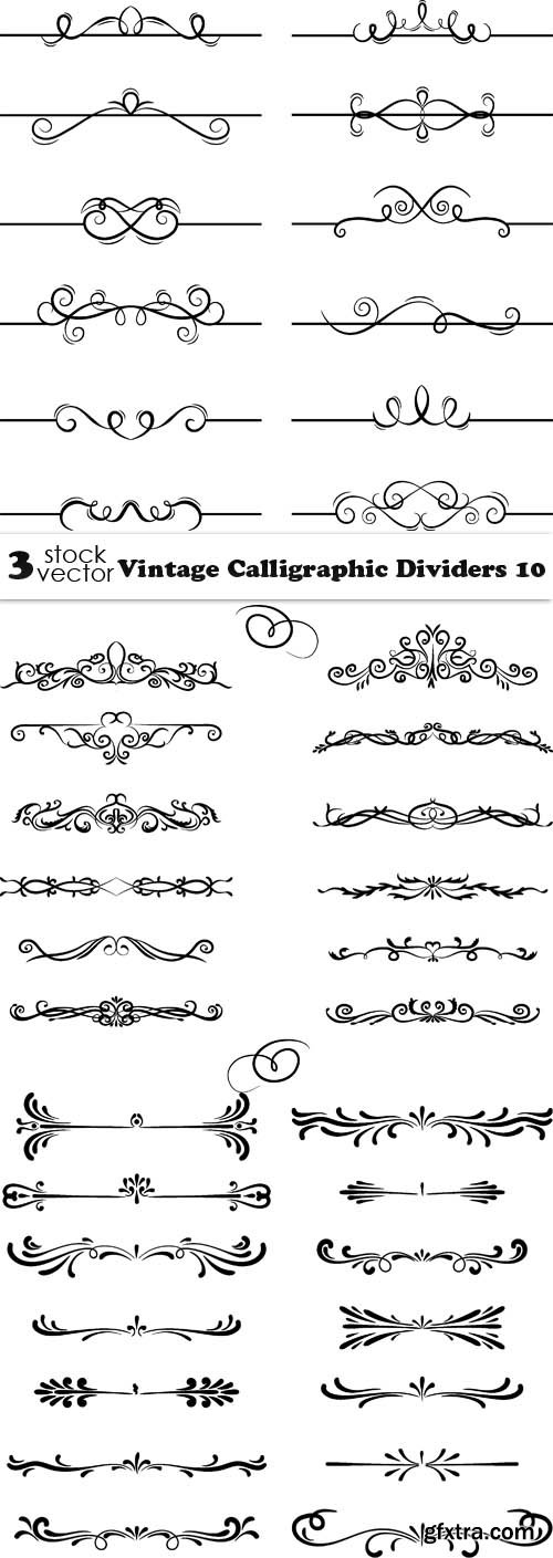 Vectors - Vintage Calligraphic Dividers 10