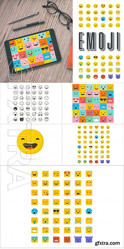 CM - Emoji emoticons bundle of icons 584479