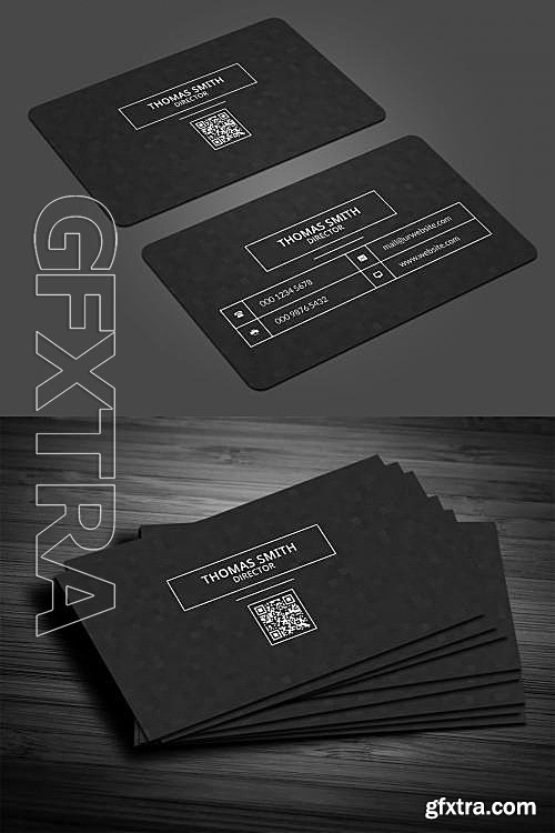 CM - Modern Dark Pixels Business Card 585606