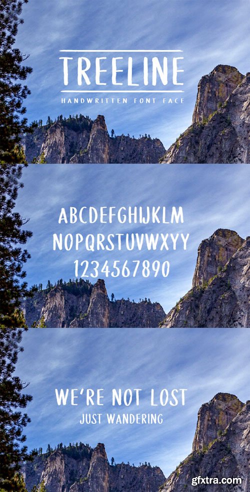 Treeline – Handwritten Font Face