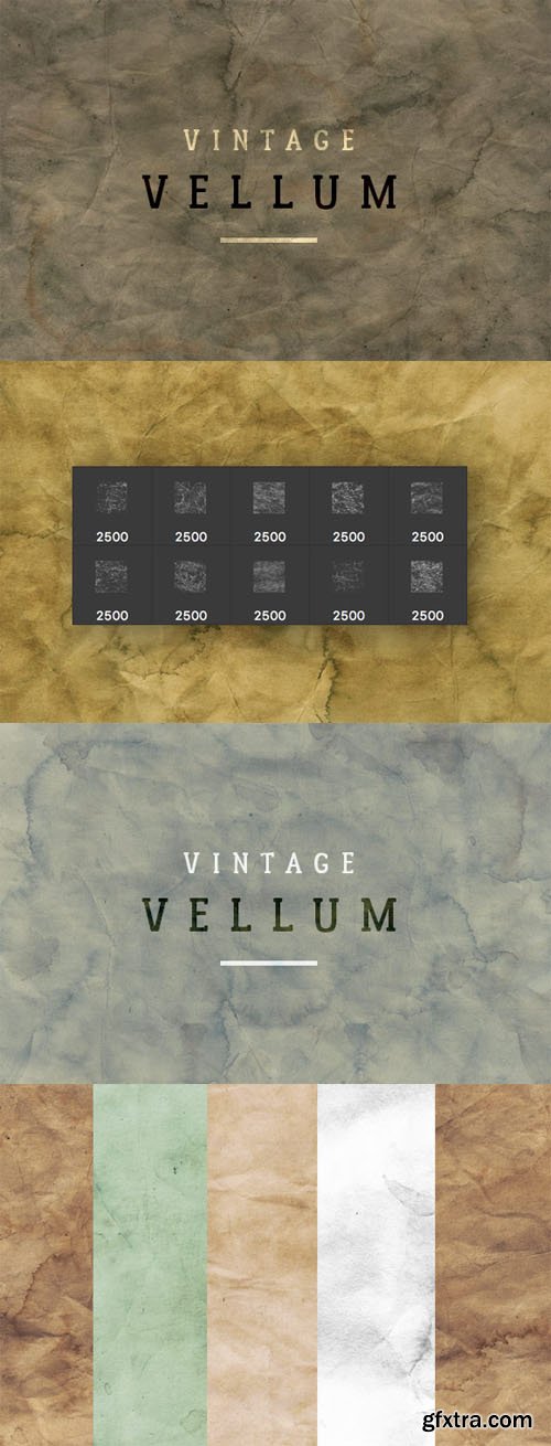 Vintage Vellum Textures and Brushes