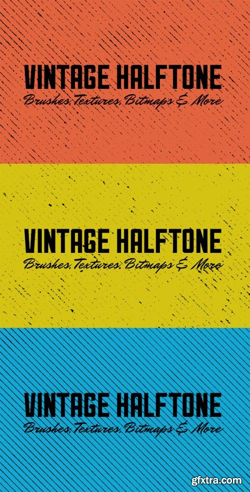 Vintage Halftone – Brushes, Textures and More