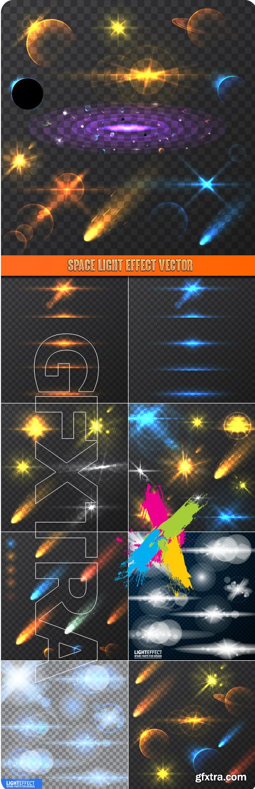 Space Light Effect vector