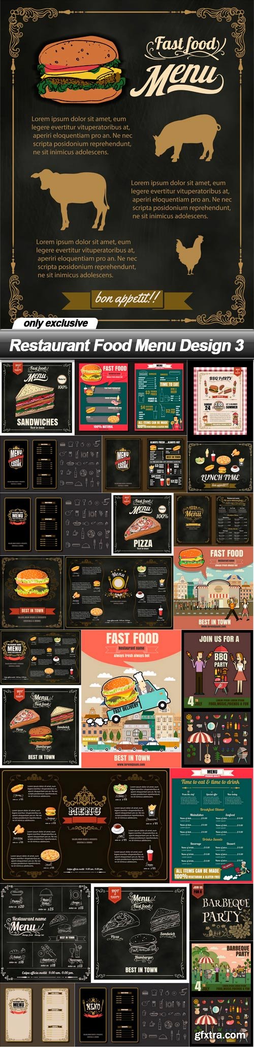 Restaurant Food Menu Design 3 - 25 EPS